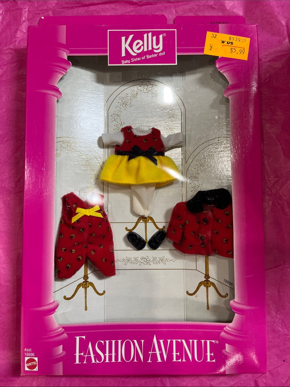 Vintage 1997 Ladybug Fashion Avenue Doll Outfit Set for Kelly - NRFB